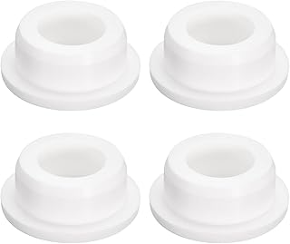 QUARKZMAN 4 Stück weiße Gummistopfen, Silikonstopfen für 25mm/0,98" Loch