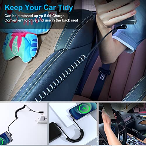 Cavo di Spirale per iPhone, Cavo di Ricarica Apple...