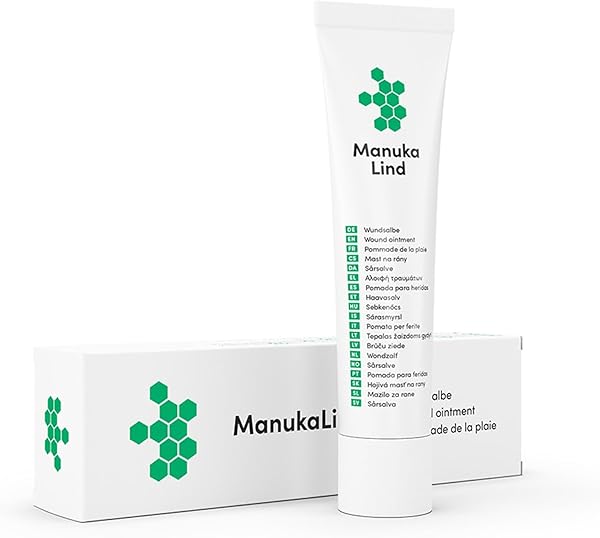 ManukaLind Wundheilsalbe (15g) - Natürlich wirksam mit Manuka-Honig MGO 514+ - Wund und Heilsalbe für alle Wundheilungsphasen - Zuhause und Unterwegs