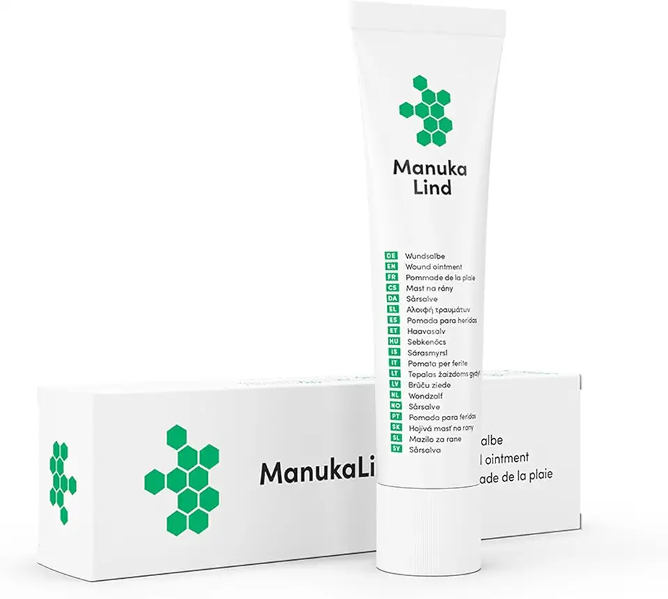 Wundheilsalbe (15g) - Natürlich wirksam mit Manuka-Honig MGO 514+ - Wund und Heilsalbe für alle Wundheilungsphasen - Zuhause und Unterwegs