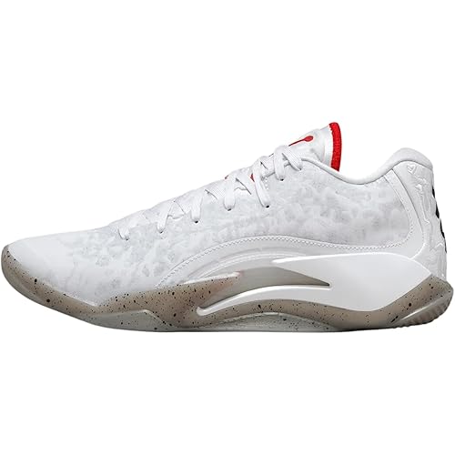 Jordan Zion 3 Men's Shoes (DR0675-106, White/University RED/Cement Grey)