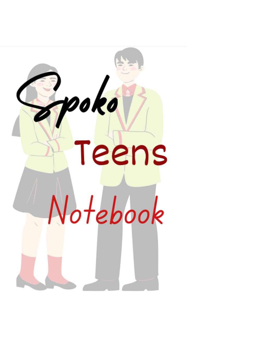 SPOKO: Butterfly design lined Notebooks, white paper with margins, 8.5 x 11 inches,120 pages for kids and teens.