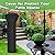 Anglekai Patio Heater Cover, 420D Outdoor Heater Cover for Standing Heater Cover with Zipper/ Storage Bag, Waterproof Heat Lamp Outdoor Patio Cover for Heater (89x33x19in)