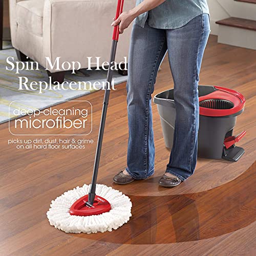 6 Pack Spin Mop Refill Replacement Head Compatible With Ocedar And Vileda,Mop Heads Replacement For Wrin Spin Mop,Microfiber Spin Mop Replace Heads #TOP4