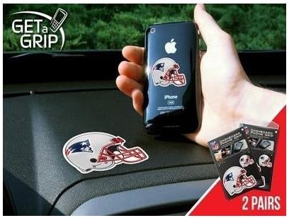 Get A Grip 13119 NFL New England Patriots Polymer Anti-Slip Phone Grip - 2 Pair