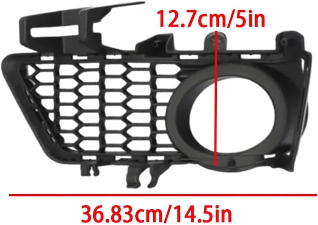 Car Front Bumper Grille Fog Light Grille Cover Compatible With BMW 3 Series F30 F31 F35 M-Package 2012 2013-2018 51118062631 51118062632