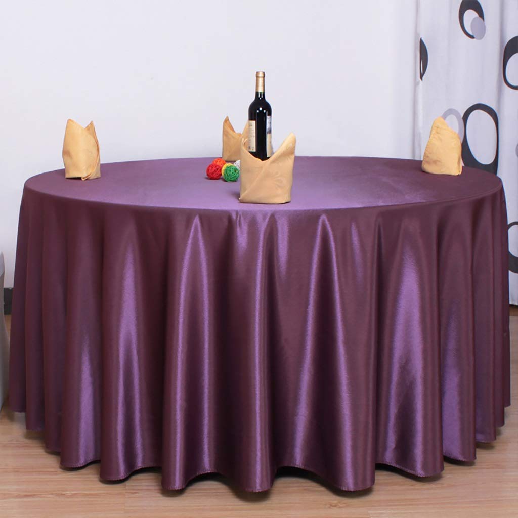 Nappe de table ronde purple pour vos repas de fêtes en famille