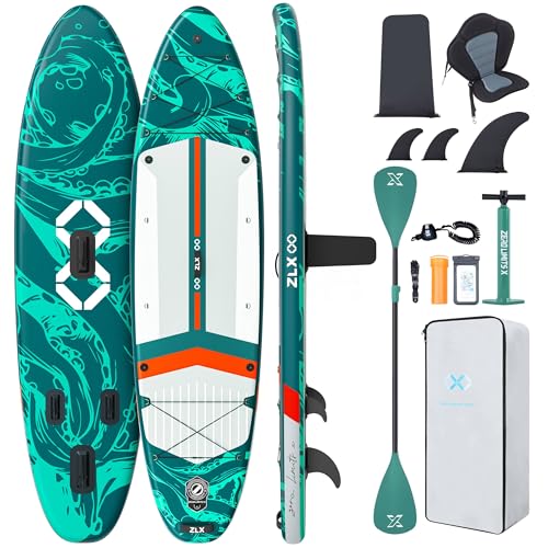 ZLX Tavola da SUP Gonfiabile con sedile per tutti i livelli di abilità, 11'6 x 35 sup tavola...