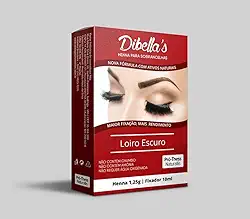Kit Henna Para Sobrancelhas Efeito Natural e Fixação Ultra Alta Garantindo Sobrancelhas Impecáveis Por Mais Tempo Dibella's (Loiro Escuro)