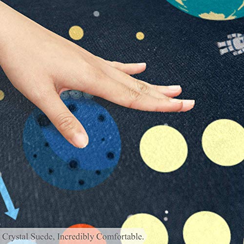 Tapis rond de salon chambre 120cm tissu polyester multicolore antidérapant - 6