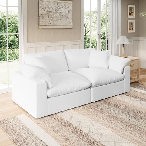 Forest aesthetics Modular Sectional Sofa Cloud Couch,78.6" Down Filled Comfy
