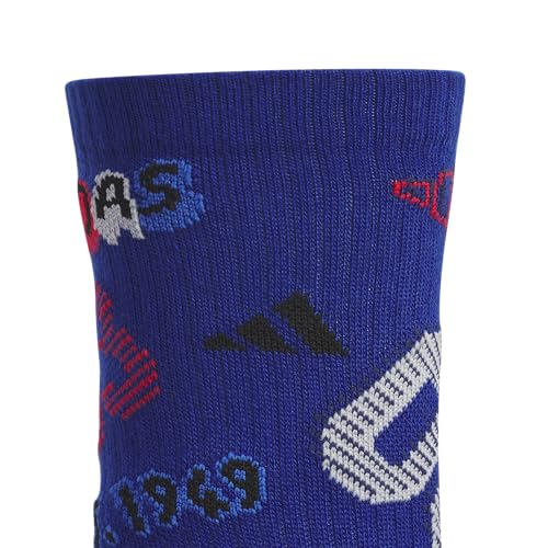 Image of adidas Kids Athletic Cushioned 6-Pack Crew (Little Kid /Big Kid /Adult)