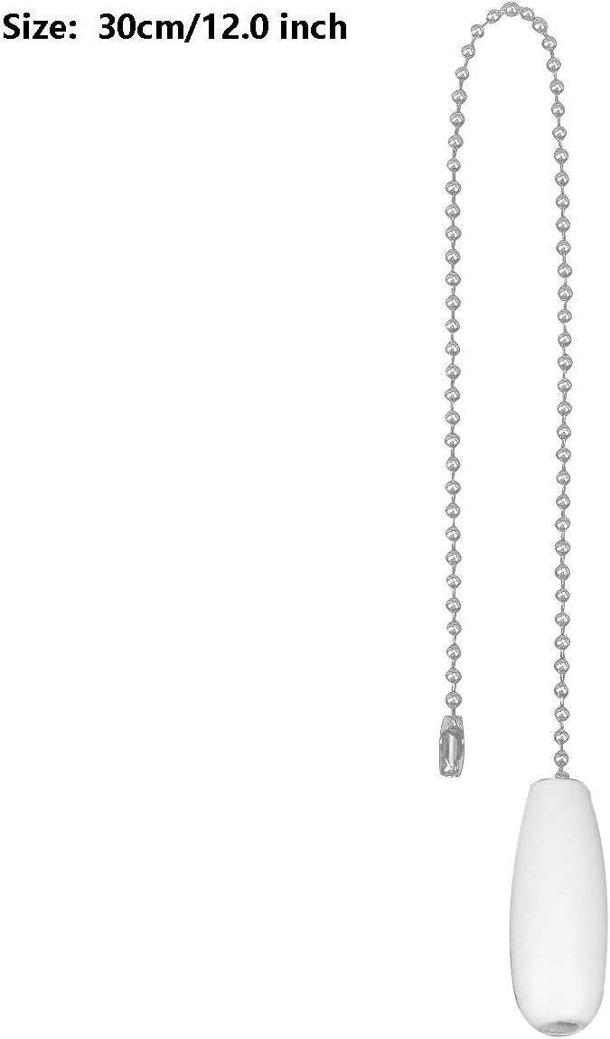 YiZYiF 4Pcs Ceiling Fan Pulls Chain Wooden Pull Chain Extension Wooden Pendant Pull Chain for Ceiling Light Lamp Fan Chain White OneSize - - 