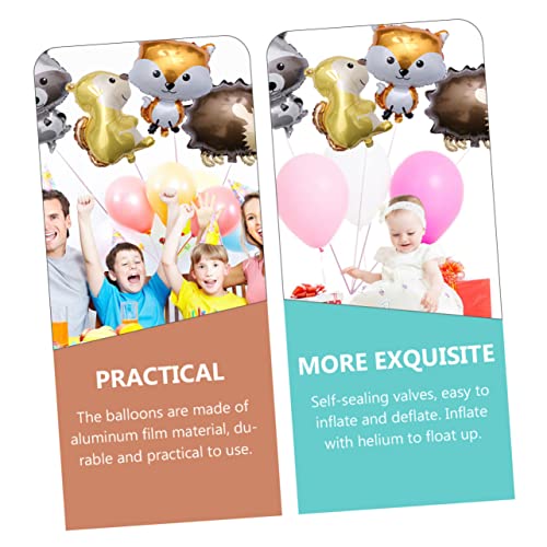 FOYTOKI 10個小浣熊デザイン アルミ製バルーン 誕生日パーティー用装飾品 [4]