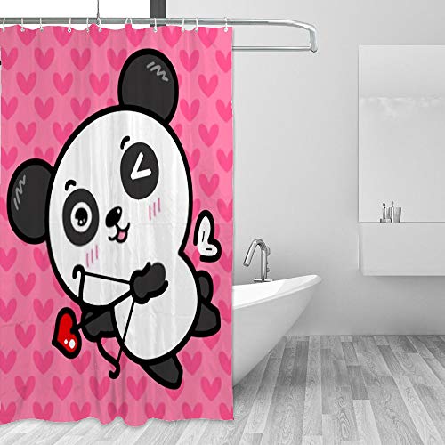 Rideau de douche polyester 180x180 Cupid Shooting LoveBath lavable en machine - 5