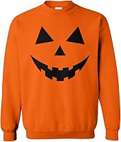 Vista 1 de Pumpkin Face - Sudadera unisex con cuello redondo para Halloween