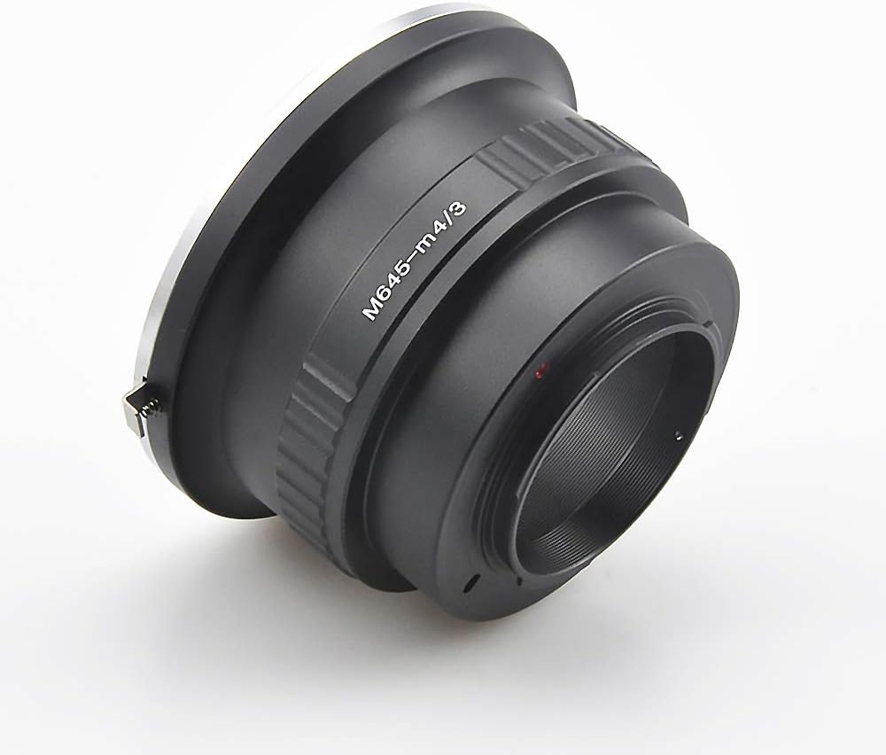 M645 Mount Lens to M4/3 Adapter Compatible with Micro Four Thirds (MFT, M4/3) Mount Mirrorless Camera Body, M645 to M4/3 Lens Adapter