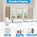 ZipGlo Tension Curtain Rod，40-166IN(3.33-13.83Ft) One-Click Fast Extension Rod Easy to Install White Long Outdoor Curtain Rods No Drilling Never Rust for Window or Shower Patio Diameter 1.26 Inches