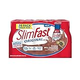 SlimFast Ready to Drink Bottles, High Protein Creamy Milk Chocolate Meal Replacement Shake, 11 Fl Oz, 20 Count