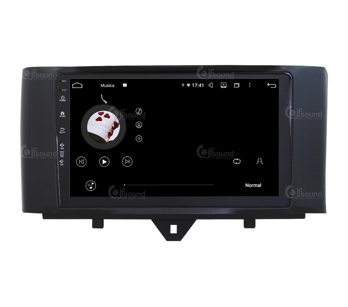Autoradio Android JF-039SO-UP compatibile con SMART FORTWO 451 2011-2015 | CarPlay e Android Auto | GPS | DAB+ |9 pollici HD | Prodotto in Italia