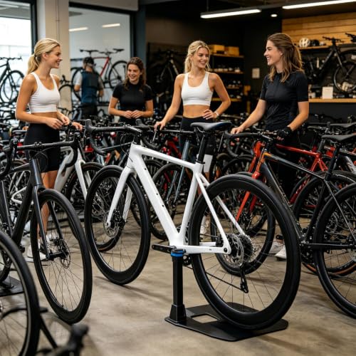 Soporte de suelo para bicicleta que evita caídas dentro del garaje 3