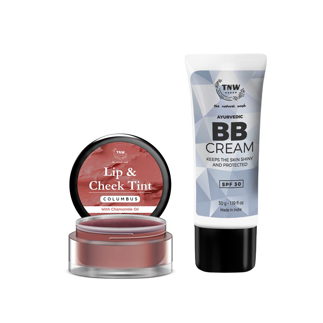 TNW-The Natural Wash Lip & Skin Care Combo with Columbus Lip & Cheek Tint and BB Cream | For Creating No Makeup Look | Suitable for All Skin Types-image-18