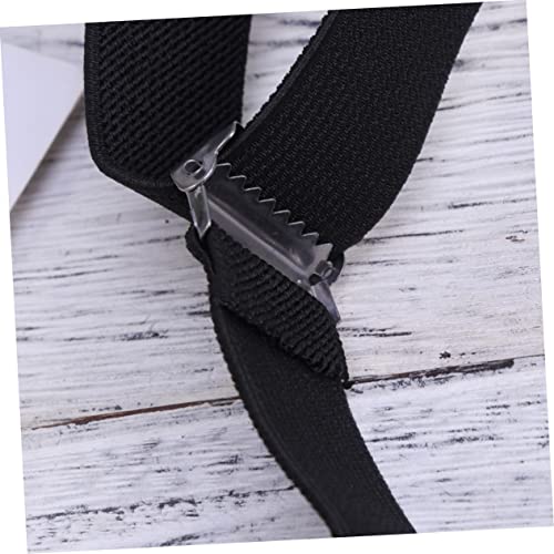 3Pcs Suspenders Elastic Braces with Clip Buckle Solid Color Necktie for Boys Formal Occasions Everyday Wear4