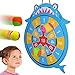 WEY&FLY Sticky Darts Board Set, Novelty Fabric Shark Dart Board Double-Sided Ball Board Game with 4 Soft Balls Safe for Kids Fun for Adults