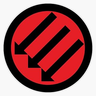 Set of 3 - Anti Fascist Three Arrows Iron Front - Sticker Decal Graphic - Durable Waterproof Vinyl - for Laptops Bottles Windows Notebooks Walls Skateboards Helmets Phones Binders Toolboxes Suitcases