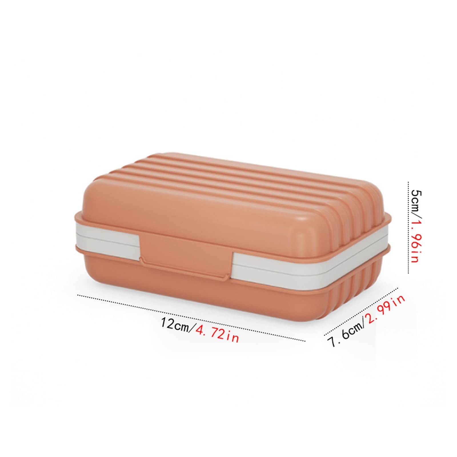 Caja de jabón Jabonera de baño Jabonera de plástico para el hogar con Tapa
