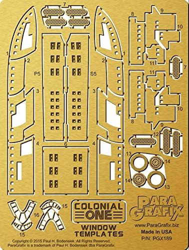 BIBNY Paragrafix 1/350 Colonial One Window Templates PGX189