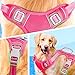BARKBAY No Pull Dog Harness Large Reflective Dog Harness with Front Clip and Easy Control Handle for Walking Training Running with ID tag Pocket(Pink,L)