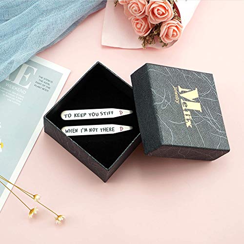 Melix Home To Keep You Stiff When I'm Not There Collar Stay (White) #TOP5