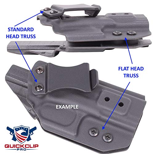 Quickclip Pro HU-XI-201 Black Chicago Screw - Thru Hole Binding Post Kit 1/8 thumb #2