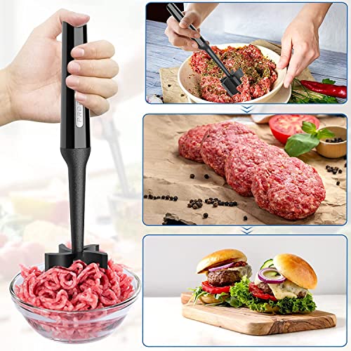 Meat Chopper, Non Stick Heavy Duty Hamburger Chopper, Easily Breaks Up Ground Meat, Hamburger Meat, Ground Beef, Ground Turkey And More, Nylon Ground Beef Chopper Tool And Meat Fork, 1 Pack #TOP1