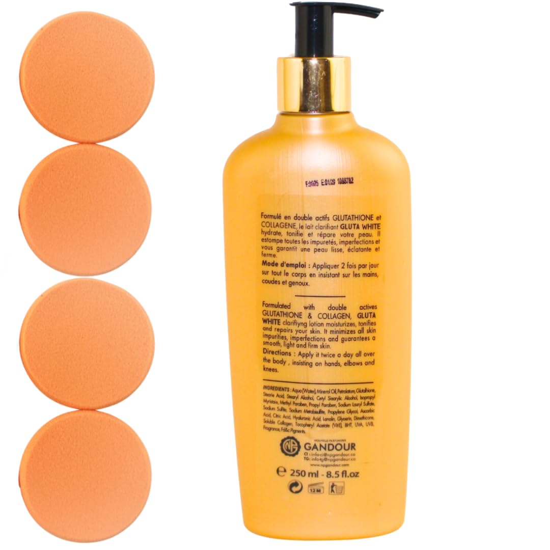 Amazon.com : Gluta White Glutathione & Collagen Lotion with 4 Exfoliating,  cleansing Pads : Beauty & Personal Care