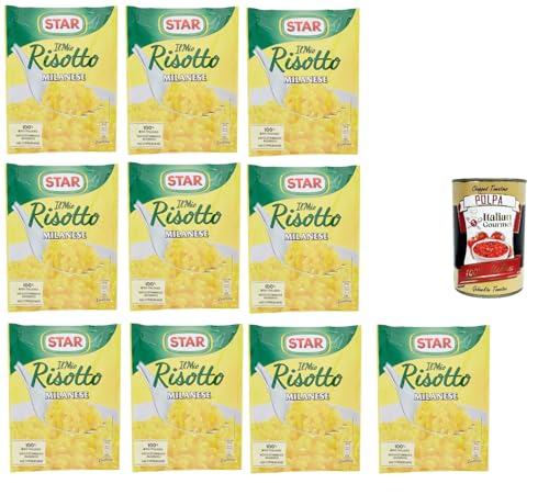 Risotto au safran Star crème de riz Alla Milanese et pulpe gourmet italienne
