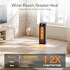 Calentador Eléctrico Portátil BREEZOME 1500W para Dormitorio, Oficina | Termostato y Oscilación 90°, Control Remoto y Temporizador 24H, ECO, Silencioso 37 dB 4