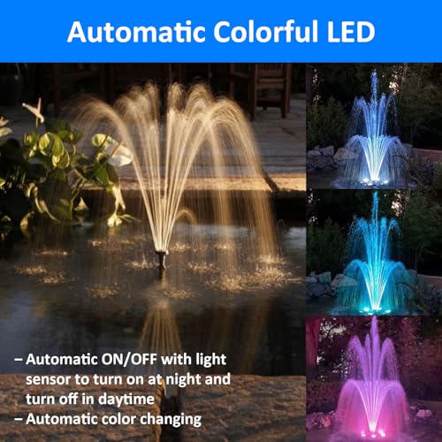 Bomba Fuente AquaMiracle 850GPH con Luz LED miniatura 4