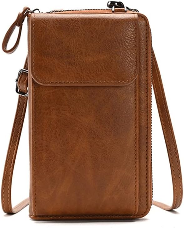 Ladies Small Crossbody Messenger Bags Women Shoulder Bag Wallet Mini PU Leather Card Holder Female Purse(E)