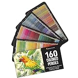 160 Lapices de Colores (Numerados) Zenacolor - Almacenamiento Fácil - Estuche Lapices dibujo profesional para Adultos - Ideal para Colorear, Mandalas Colorear Adultos, Material Escolar