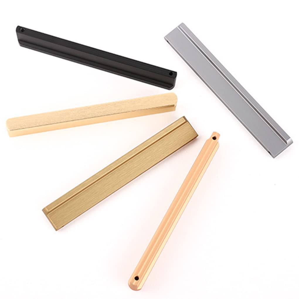 2 uchwyty meblowe, aluminiowe uchwyty do drzwi, w kształcie litery T, okrągłe guziki, do szafy, do szafy, do szafy, do szafy, do relingów, do szafki (długość 1200 mm)