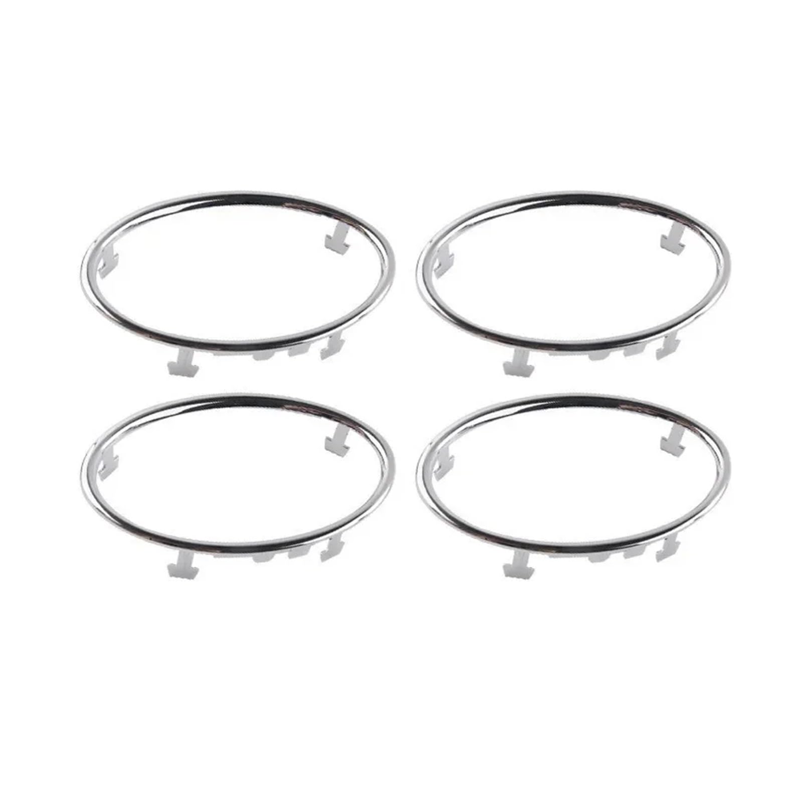 Car Trim Interior for Focus 2 MK2 2005-2013 Car Air Conditioning Trim Outlet Decoration Circle Ring Sticker Interior Mouldings(Electroplate)