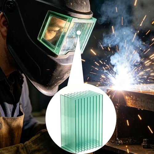 Image of Welding Helmet Cover Lens,Solar Auto Darkening Welding Helmet Replacement Lens,Outside Protective Lens-20Pcs