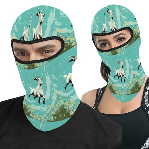 Pasamontañas para hombres y mujeres con diseño impreso, máscara facial térmica para clima frío, equipo para moto y esquí para invierno miniatura 1
