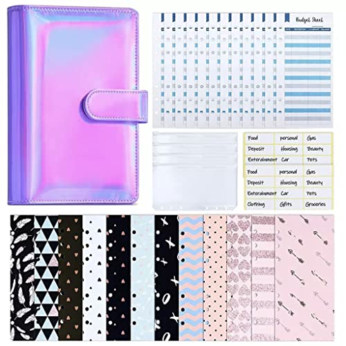Carpeta A6 impermeable JFDBGU con 31 piezas para el control de gastos mensuales 2