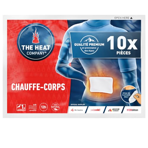 THE HEAT COMPANY Chauffe-Corps - EXTRA CHAUD - adhésif - Patch Auto-chauffant Dos - 12 heures de chaleur agréable et constante -...