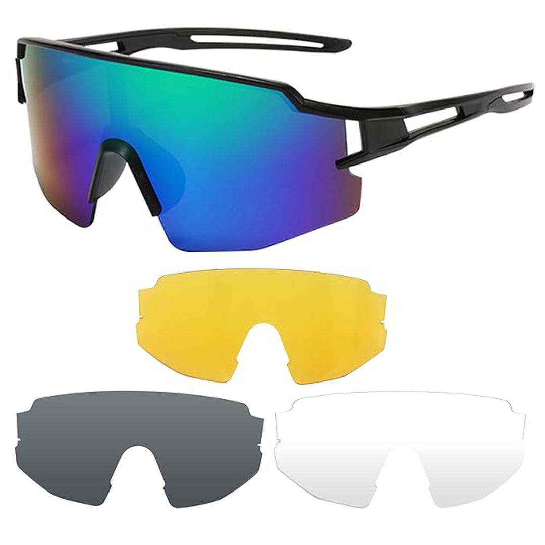 Nuevos Hombr Mujer Polarizadas 3 Lent Conjunto Ciclismo Gafas De Sol Deport MTB Bicicleta Gafas Montar En Carretera UV400 Pejo Bicicleta Gafas - AliExprs