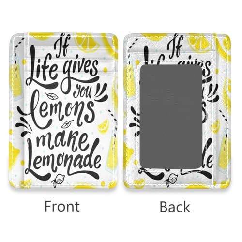 Slim Minimalist Wallet, Front Pocket RFID Blocking Leather Credit Card Holder2