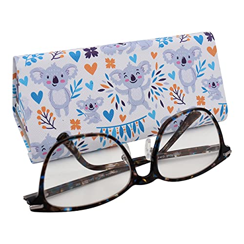 Image of Real Sic Glasses Case for Men and Women - Magnetic Folding Hard Shell Sunglass Holder - Inspired by Adorable Animals